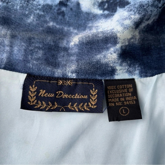 New Direction Sequins Tie  Dye Floral Pattern Blazer - Picture 14 of 14